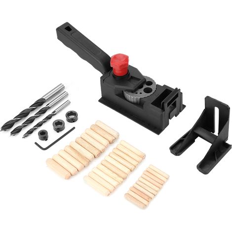 Set mit 38 Holzdübeln zum geraden Bohren, Positionieren und Markieren für Holzbearbeitung und Tischlerei