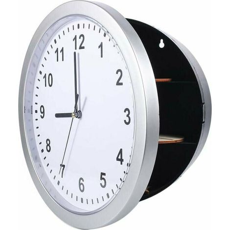 Boîte de rangement sécurisée pour horloge murale secrète cachée pour l'argent cachant des bijoux de stockage d'argent (1/5)