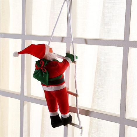 Santa Claus Climber Outdoor Decoration, 25cm Santa Claus Hanging Decoration Indoor, Christmas Decoration for Tree, Christmas Decoration (1/5)