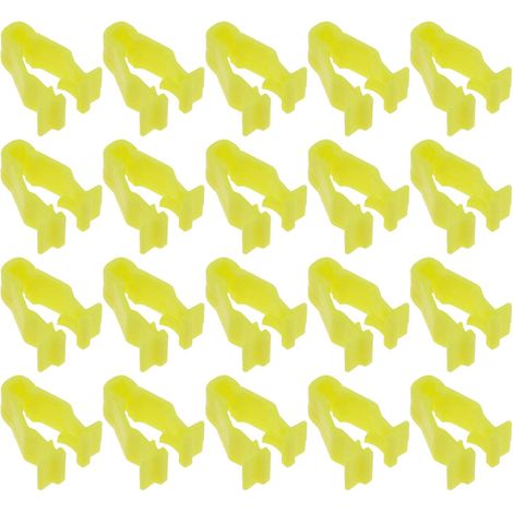 Lot de 30 clips de moulure d'arche de roue de voiture 90601SMG003 en plastique jaune compatible avec Civic/CRV/HRV (1/5)
