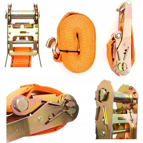 Sangle cargo orange à deux points 4 m/50 mm/3 t Kraft&Dele (1/5)