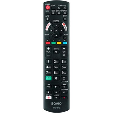 Savio Universal-Fernbedienung/Ersatz für panasonic tv rc-06 ir wireless tv (1/2)