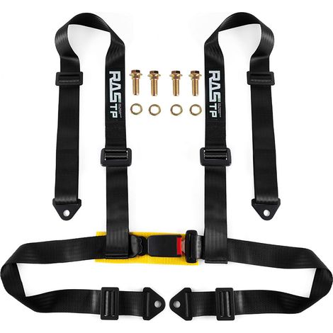 RASTP Car Modification 2-inch Four-Point Go-Kart Racing Seatbelt Quick-Release Seat Safety Belt Set - High Strength Polyester, Four-Point - BAG032 (2-inch Four-Point Seatbelt) (1/4)
