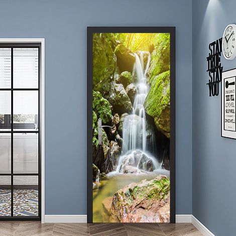 (38,5 x 200 cm x 2 pièces) Autocollants de porte effet 3D 43 (1/5)