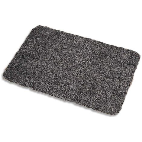 Paillasson anti-poussière 50 x 80 cm， lavable en machine tapis de sol antidérapant en microfibre douce， absorbante adapté aux portes d'entrée et couloirs pour chiens (1/5)