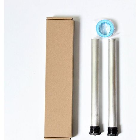 2Pcs Magnesium Rod Kit Black Weld Cap Scale Inhibition NPT3/4 Water Heater Anode Rod for RV --