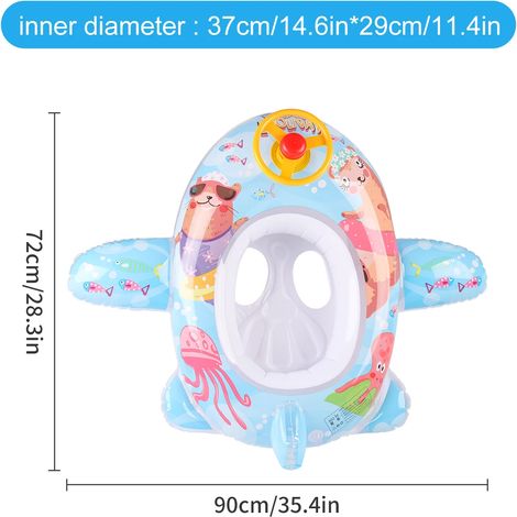 Chaise de natation gonflable à motif dessin animé, siège aquatique, accessoires de plage et de piscine pour l'été