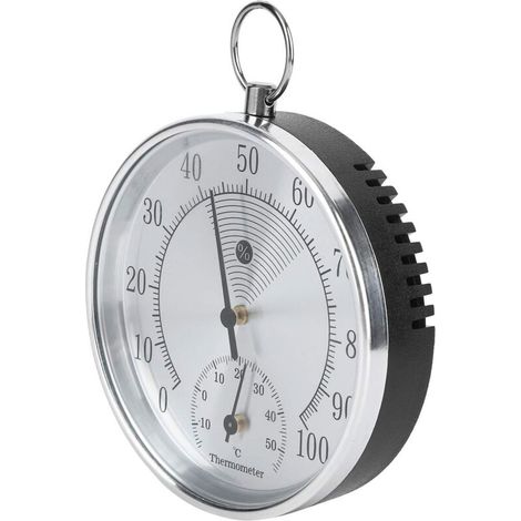 Hygromètre de thermomètre, hygromètre à Effet de Serre d'intérieur avec Anneau de Suspension pour la Mesure de température d'entrepôt (1/5)