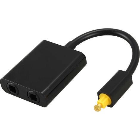 Répartiteur audio optique numérique SPDIF, adaptateur répartiteur Toslink 2 voies, 1 entrée, 2 sorties, hub de répartition de câble optique SPDIF (1/5)