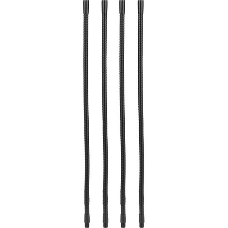 Colonne Flexible pour Lampe de Bureau 45cm, Aluminium 10mm, Lot de 4 Raccords de Luminaire Orientable (1/5)