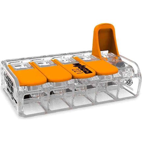 WAGO GmbH& Co. KG Compact-Verbindungsklemme 5-Leiter bis 6qmm 221-615 15 Stk