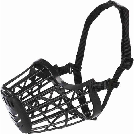 Bozal de pl谩stico Trixie para perros, talla M, 22 cm. (1/2)