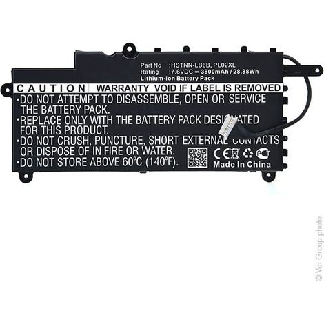 NX - Batterie ordinateur portable 7.6V 3800mAh - 755735-001751681-421HSTNN-LB6 (1/4)