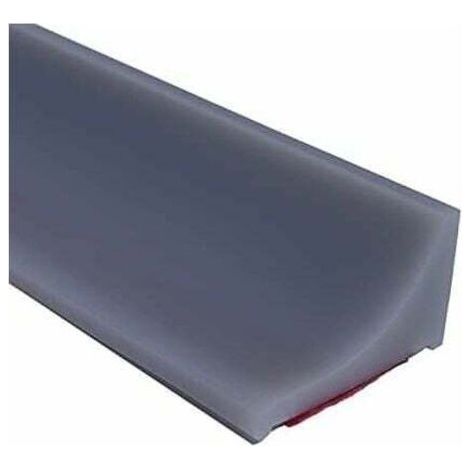 2m Gris Barriere Douche Et Système De Rétention Silicone,Anti Débordement Seuil De Douche Barrage D'eau En Caoutchouc Autocollante,Joint Porte Etanche Pour Sol De Salle De Bain (1/4)