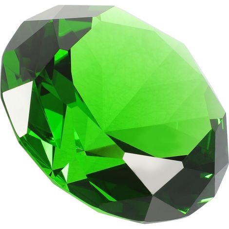 en cristal vert parfaits comme décorations de table pour les