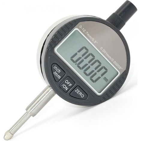 Micromètre Micromètre électronique 0,001 mm Indicateur à cadran numérique 0,00005" Indicateurs de test 0,001 mm 0-12,7 mm/1 pouce Jauge indicatrice électronique(0.001mm) (1/5)