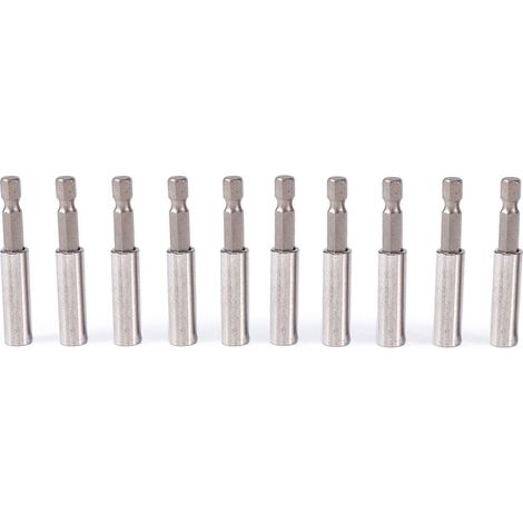Set mit 10 magnetischen Verlängerungssteckschlüsseln – 1/4″ – Sechskant – Steckschlüssel – Adapter – elektrische Bohrmaschinen
