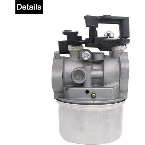 Carburateur pour tondeuse à gazon compatible avec moteurs Briggs & Stratton modèles 111P02, 114P02, 121Q02 et 121S02 - pièce de rechange pour entretien de jardin (1/4)