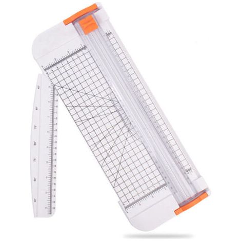 BUNTHAUS Coupe-papier portable A4, appareil de découpe manuel, couleur blanche (1/5)