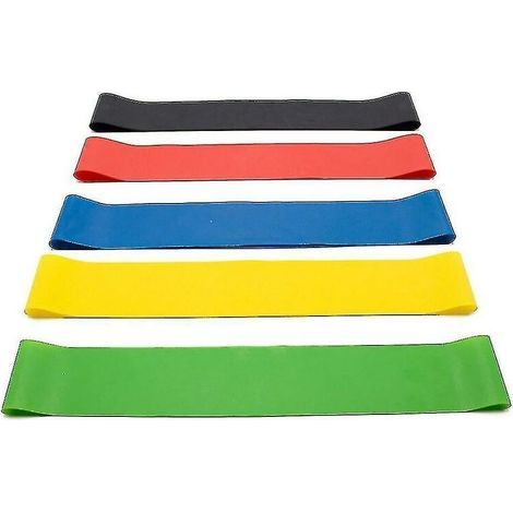 Bande élastique d'entraînement de musculation de bandes de résistance de compatible avec le yoga (1/5)