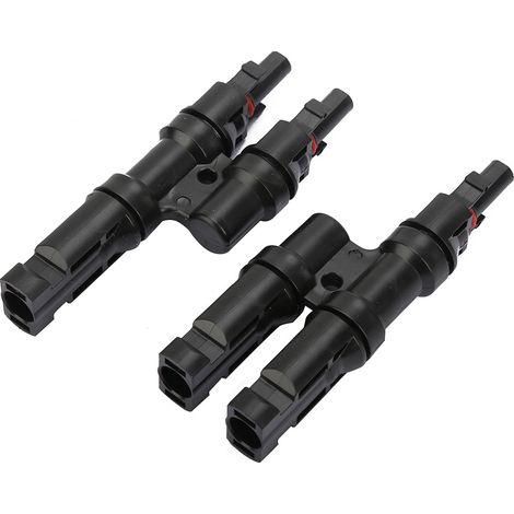 1 Paire Connecteur T Branche pour Panneau Solaire, Câble Diviseur Parallèle 2 en 1 (1/5)