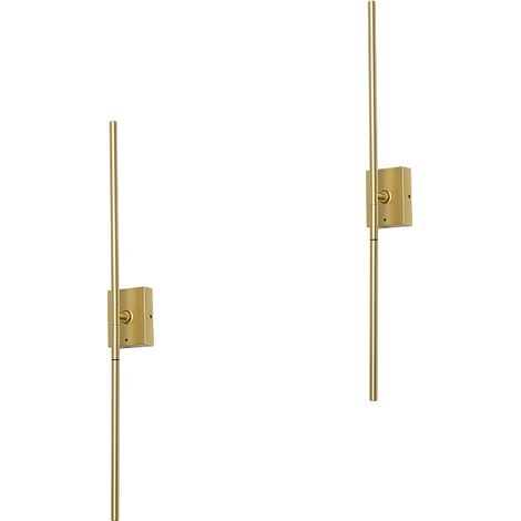 Appliques murales sans fil rechargeables, applique murale LED rotative à 350° pour le salon, lot de 2 appliques murales minimalistes (1/5)