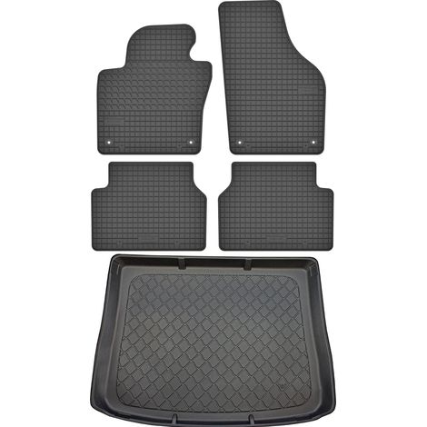 Volkswagen Tiguan I VAN de 07.2007 a 04.2016 SET - Alfombrillas de goma para coche + alfombrilla para maletero (1/5)