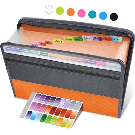 Chemise de classement, chemise de projet, chemise extensible avec intercalaires, chemise de rangement/classeur, chemise spécialisée, fournitures de bureau, organiseur de documents avec intercalaires (1/5)