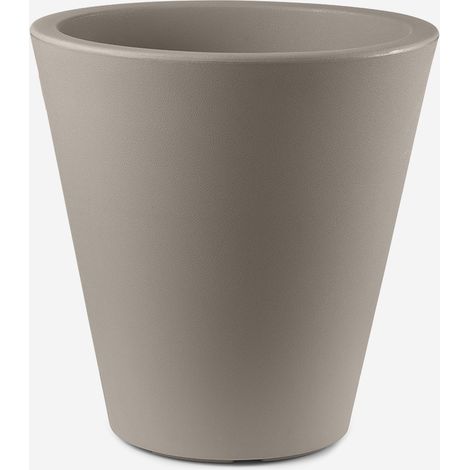 Vaso design svasato da interno ed esterno Loto 40 - Beige