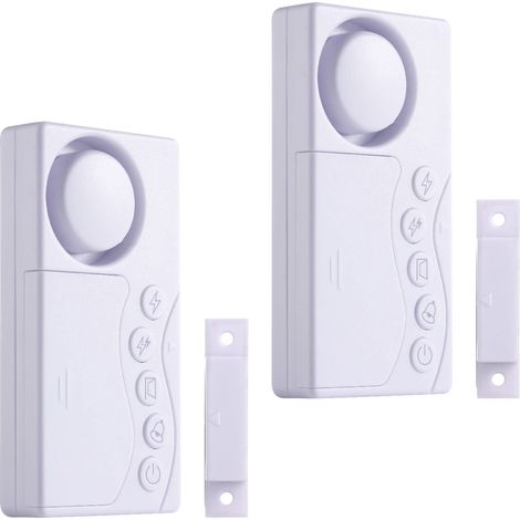 Applicable 2pcs alarmes de Porte de congélateur Lorsque la Gauche est Ouverte, 108 DB Alarme de sécurité de fenêtre de 3/15/30/60s Alarme de réfrigérateur sans Fil (1/5)