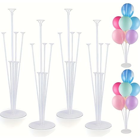Ensemble de 4 supports à ballons - 70 cm - support de bureau - facile à assembler (1/5)
