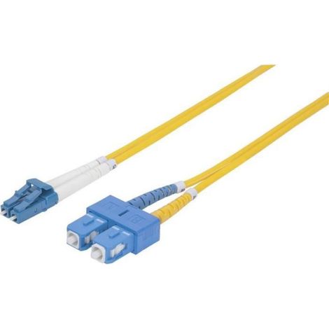 Câble Fibre Optique - LC Mâle vers SC Mâle - Monomode OS2 - 9/125 µm - 2 m