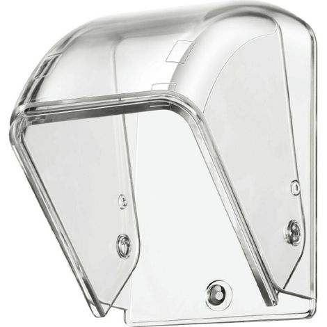 Couvercle de sonnette transparent contre la pluie, 6,56,59 cm, 1 pièce, couvercle extérieur étanche pour boîtier de sonnette. (1/5)