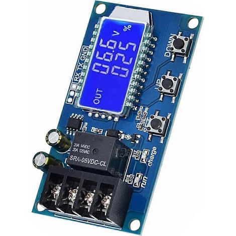 Module de chargeur pour batteries au plomb-acide et au lithium 6-60 V 10 A avec écran LCD, protection contre la surcharge et charge automatique. (1/5)
