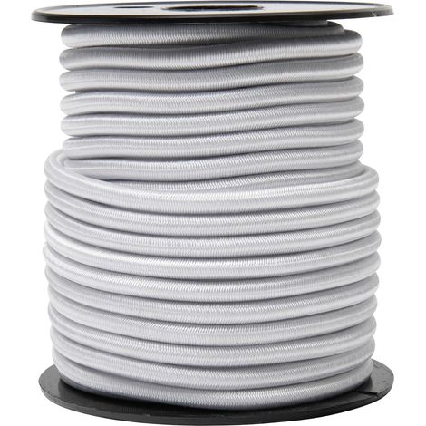 Weißer elastischer Spannbänder WERKA PRO  Ø 4mm x 20m