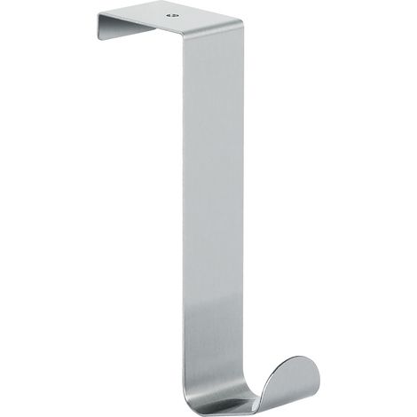 Gancho para puerta Spirella "Lift" de acero inoxidable en color cromado mate 14 cm