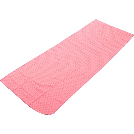 Serviette de Pilates Antidérapante en Microfibre Absorbante - Pour Yoga et Fitness, Rose (1/5)