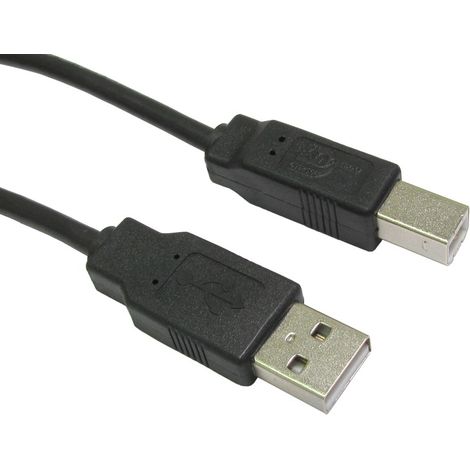 Câble USB RS PRO, USB B vers USB A, 500mm, Noir ( Prix pour Paquet de 5 )