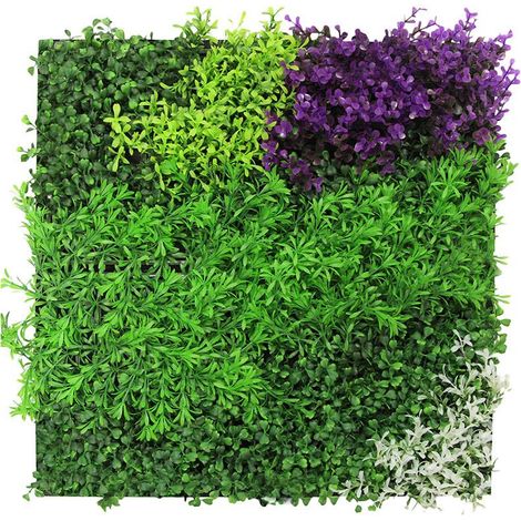 JANGAL Modular Wall Akustik 3D Paneele 520 x 520 mm Violet Mixed Flora Kunst Pflanzwand Floral (1/5)