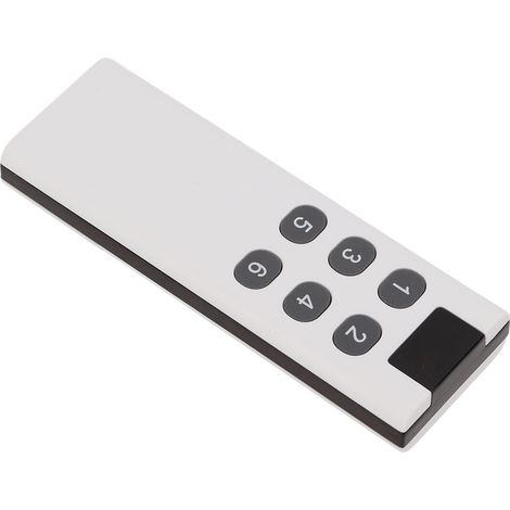 Télécommande 433 MHz, 6 touches, portée de 100 mètres, haute sensibilité, design élégant, utilisation polyvalente, sans fil (1/5)