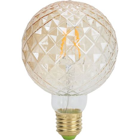 Ampoule LED Décorative E27 G95 4W Vintage Verre Filament Haute Lumière pour Salle Salon Chambre (1/5)