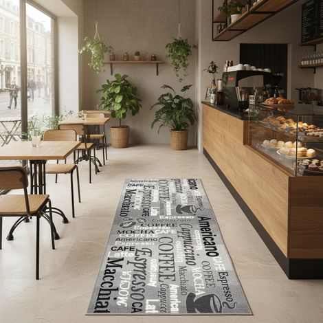 Tapis sur mesure Coffee Gris 80 x 300 cm (1/5)