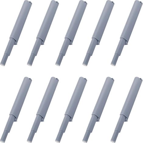 Lot de 10 loquets de porte magnétiques, ouvre-porte à pousser pour ouvrir, amortisseur de porte de meuble, amortisseur de porte, fermeture en dou (1/5)
