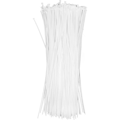 Lot de 250 attaches de câble en nylon de 4 mm de largeur (19,6 pouces), robustes et adaptées aux applications industrielles en intérieur. (1/5)
