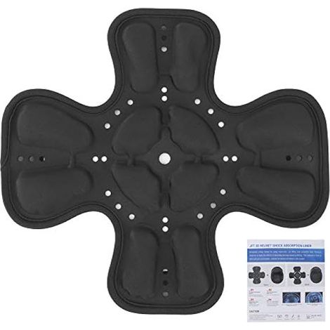 Kit de Rembourrage de Casque, Ensemble de Rembourrage de Casque Universel Mousse Protection de la tête 360 ° Poche d'air 3D Absorption des Chocs(Une) (1/4)