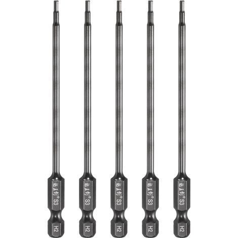 5pcs Clé Tête Hexagonale Pour Foret 2mm(H2) Métrique Acier S3 (1/5)