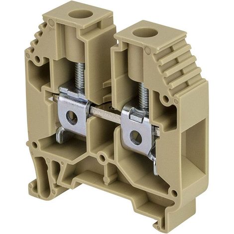 Borne de jonction à vis 16mm² - pas 12mm - beige - IMO (1/5)