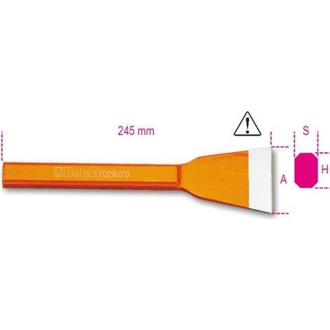 Scalpello extrapiatto  beta 1702n - 50