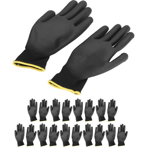 10 Paires de Gants de Protection Antistatiques en PU - Équipement de Sécurité Professionnel (1/5)