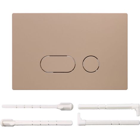 Panneau de Réservoir d'Eau Dissimulé, Compatible avec la Série Sigma, Conception à -DOUble Bouton pour Économiser l'Eau, Style Minimaliste Moderne, Kaki-DOU (1/4)